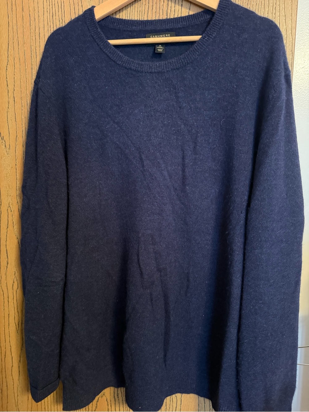Club Room Navy Blue Cashmere Crewneck Sweater